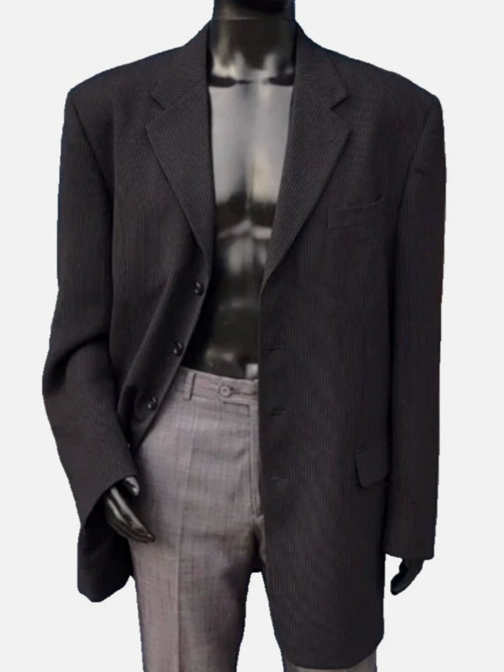 GIORGIO BRUTINI Mens 44 L Brown Single Breasted Blazer Dress Jacket COAT Vintage